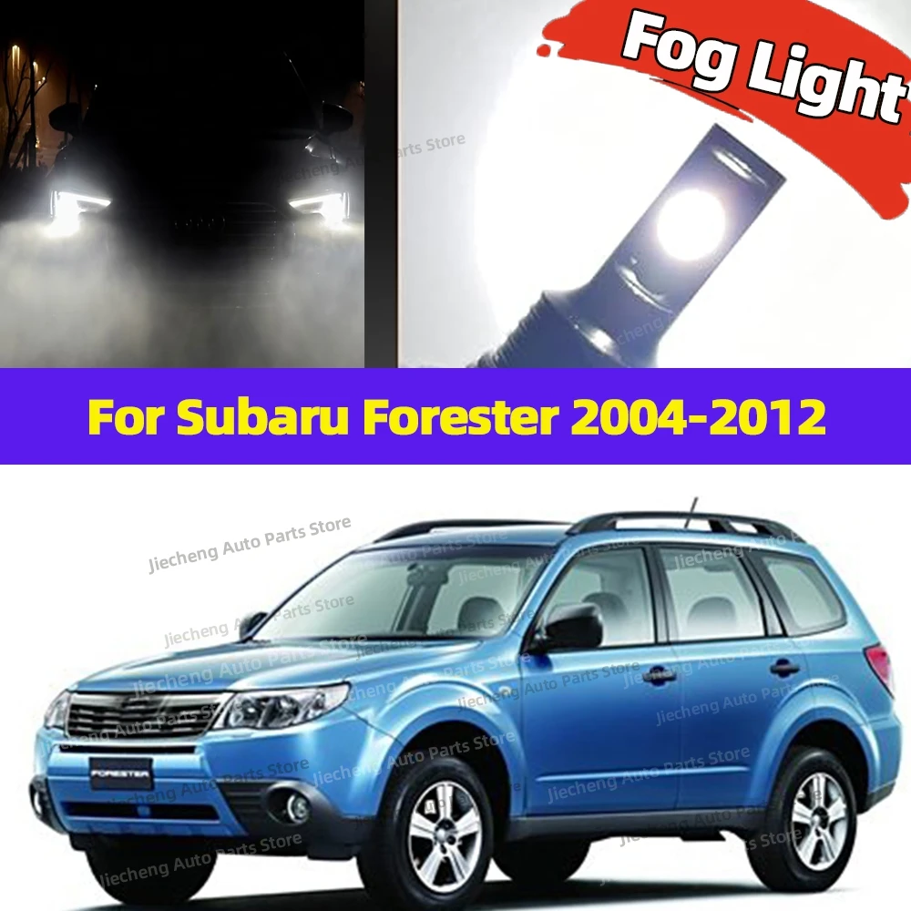 2PCS Energy saving Led Fog Light Bulb 6000K White Lamp For Subaru Forester 2004-2012 2006 2007 2008 2009 2010 2011 12V