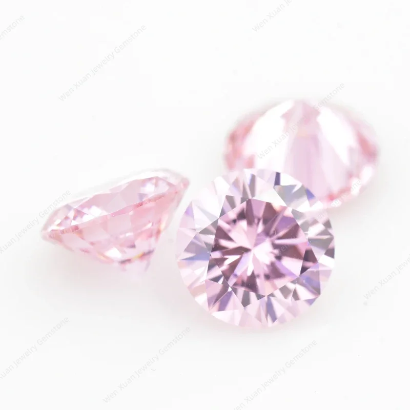 3.5mm~10.0mm Round Cut Loose Cubic Zirconia Bead Zircon CZ Stone AAAAA High Quality For Diy Jewelry Various Colours