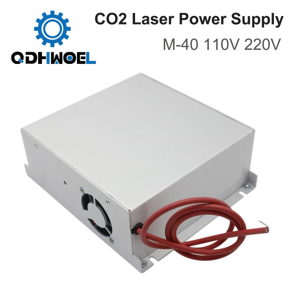 QDHWOEL 40W CO2 Laser Power Supply 110/220V for CO2 Laser Engraving Cutting Machine Laser Tube M40 Model B MYJG