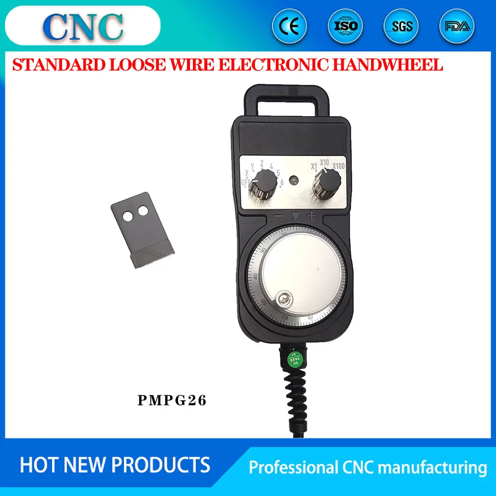 4/6-axis MPGCNC electronic handwheel mach3 controller FAGOR GSK Siemens Mitsubishi 5V manual pulse generator metal handwheel