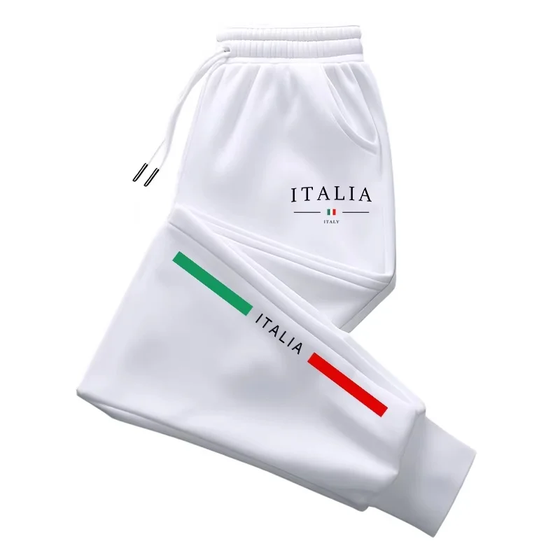 2026 hot sale Italy print high-quality sweatpants men's daily casual sports jogger pants all seasons