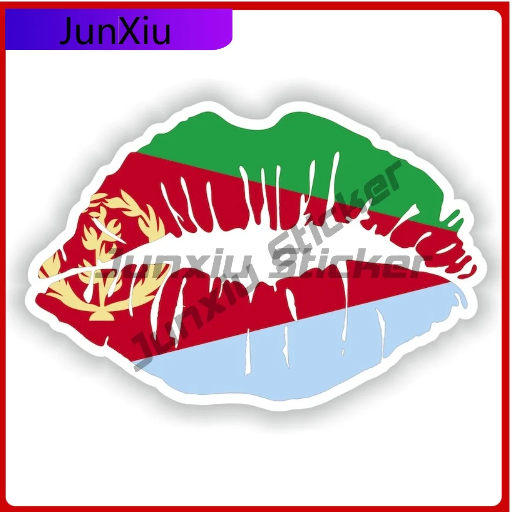 Eritrea Lips Flag Fashion Car Surface Decor Applied To Vehicle Exterior Bodywork And Glass