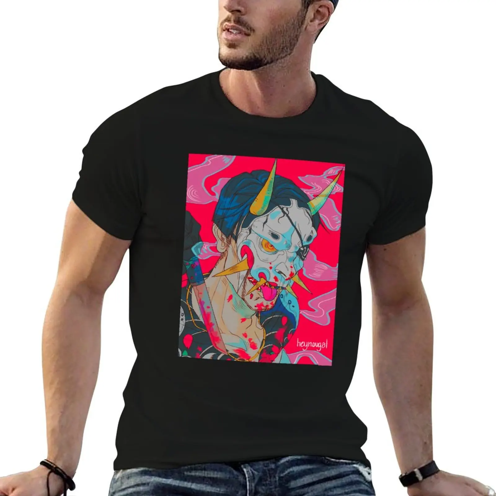 Hannya Man Premium T-Shirt anime t shirts shirts graphic street wear men clothes