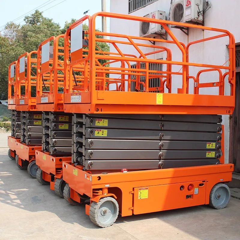 CIF Price Fully Automatic Scissor Lift Aerial Work Platform Electric Self Propelled Hydraulic Small Scissor Lift