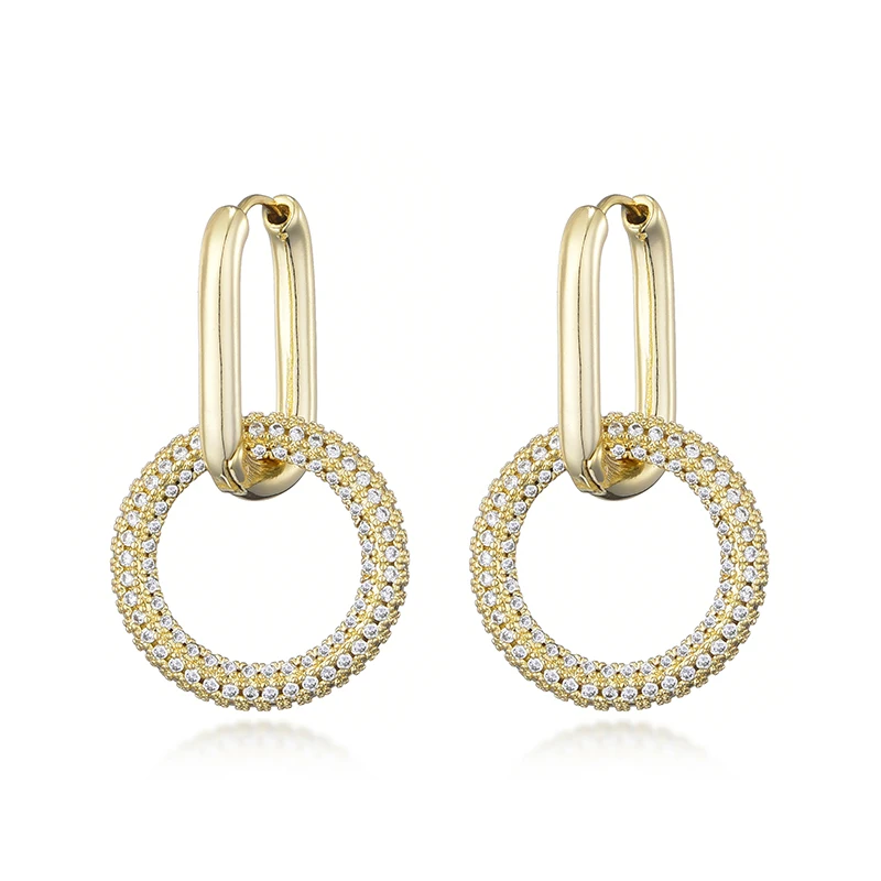 Klassieke roestvrijstalen oorgesp voor vrouwen Trendy goud zilver kleur grote ovale rechthoek hoepel Huggie punk hiphop sieraden cadeau