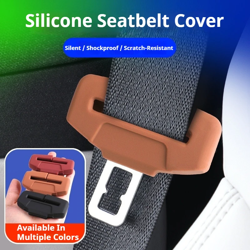 

Универсальный силиконовый автомобильный ремень безопасности с пряжкой, защитный чехол от царапин, защита от ремня безопасности, аксессуары для украшения автомобильного сиденья