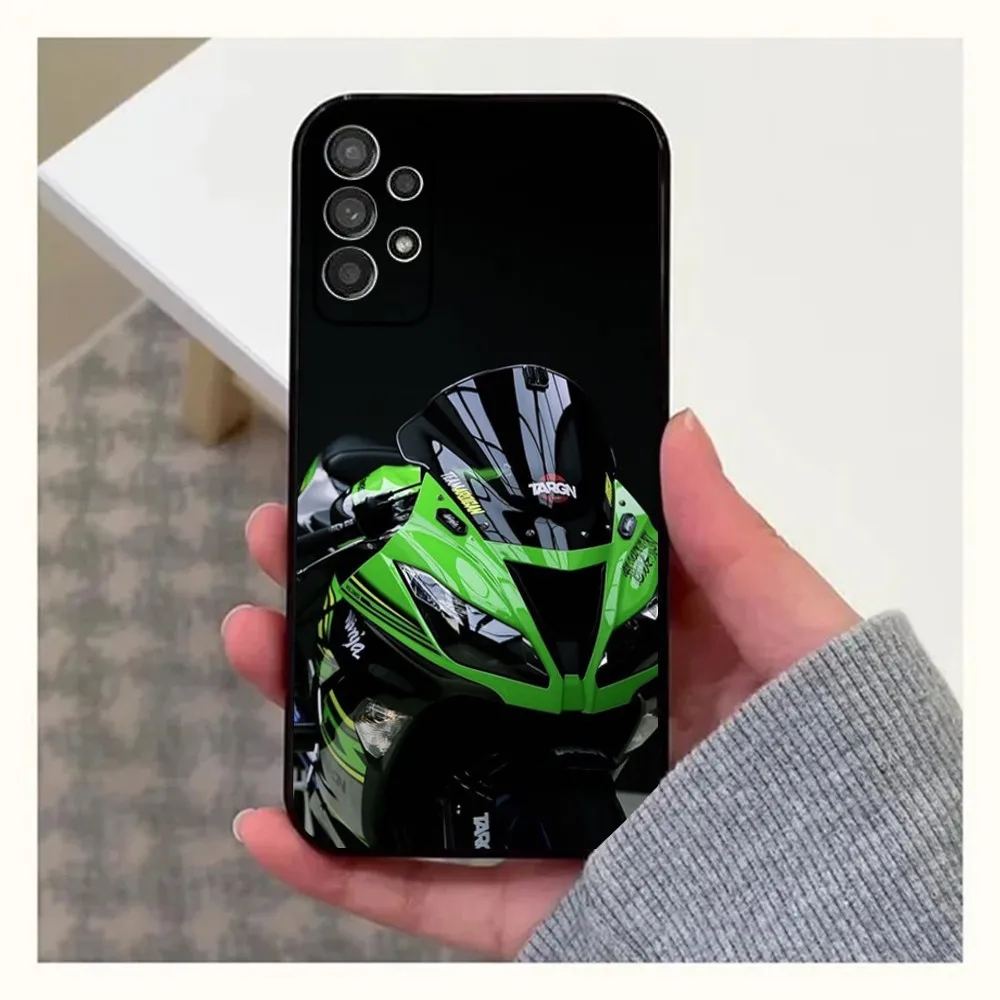 Motorcycle H2 Hr2 Phone Case For Samsung Galaxy A20,A21s,A22,A31,A32,A52,A53,A72,73,A80,A91 K-KawasakiS Soft Black Cover