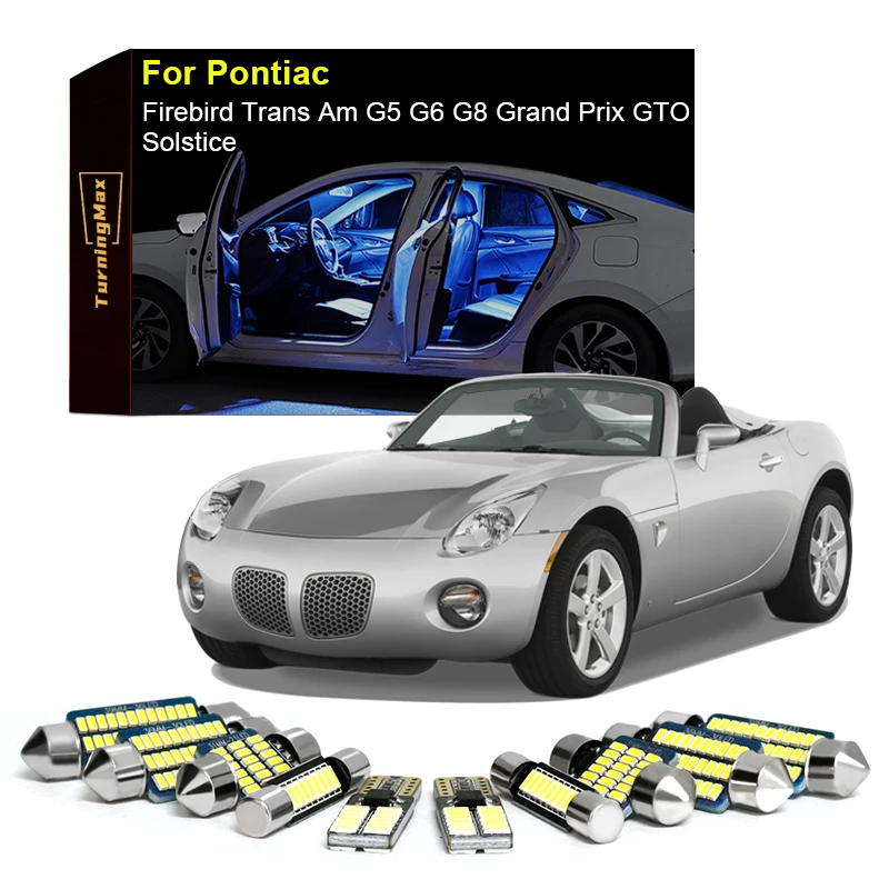 

Canbus Interior Lights LED Bulbs Kit For Pontiac Firesbird Trans Am G5 G6 G8 Grand Prix GTO Solstice Indoor Lamp Car Accessories