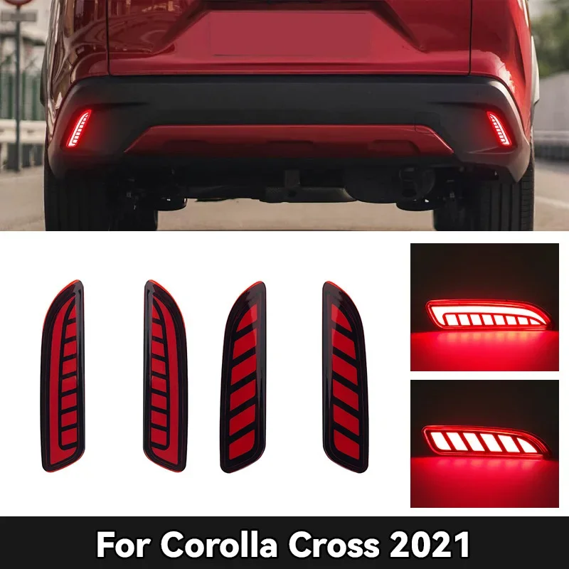 For Toyota Corolla Cross 2020 2021 2022 2023 2024 2025 modified rear bumper LED decorative light car exterior modification parts