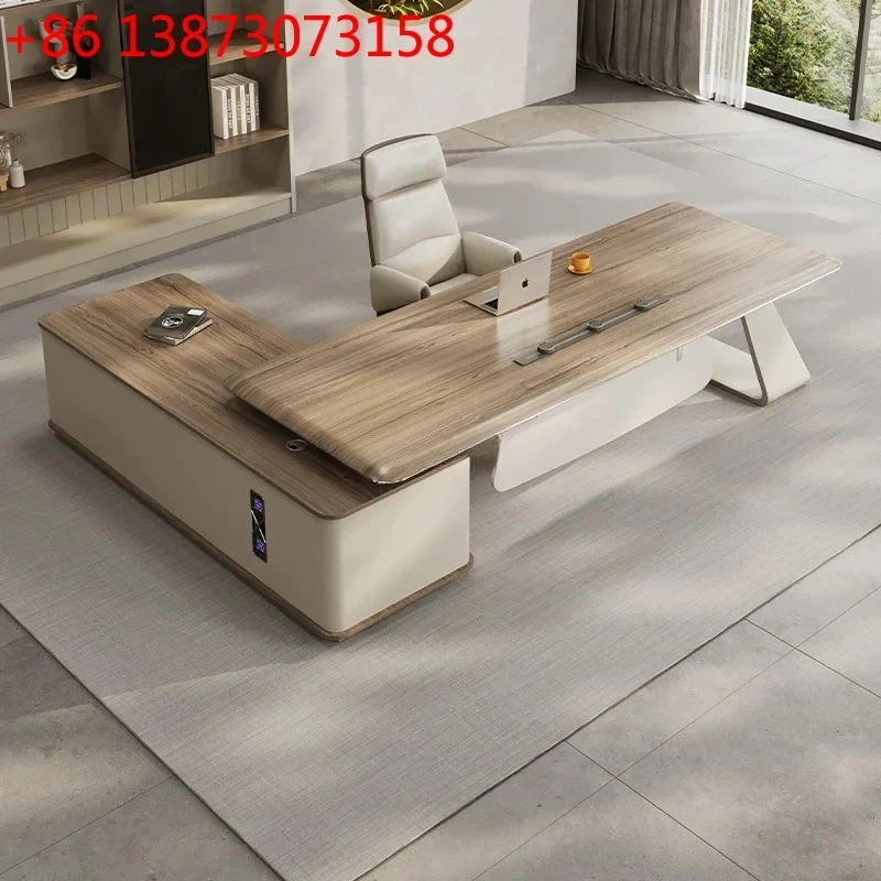 Light luxury atmosphere boss desk simple modern class desk president office desk