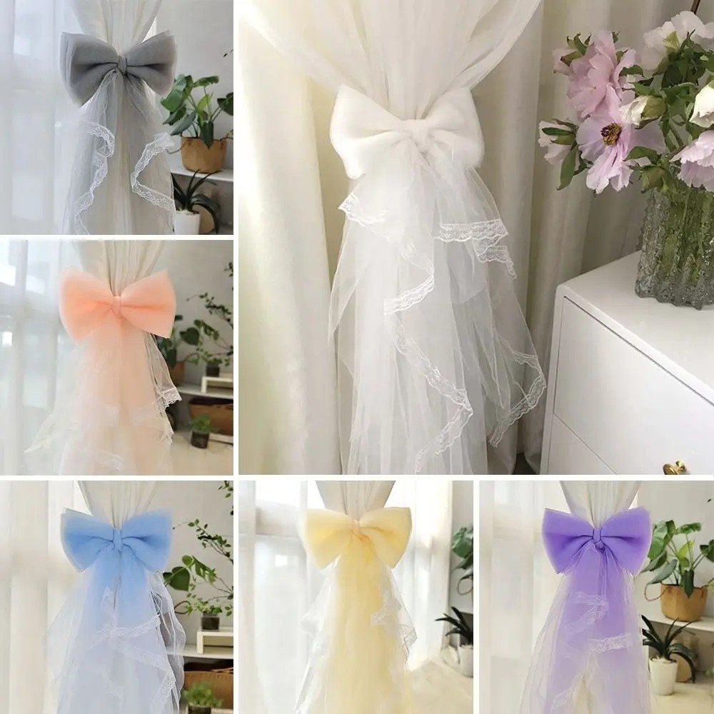 

NEW Lace Bow-knot Curtain Tieback Clip Tied Belt Exquisite Window Curtain Buckles Curtain Strap Living Room Home Decor