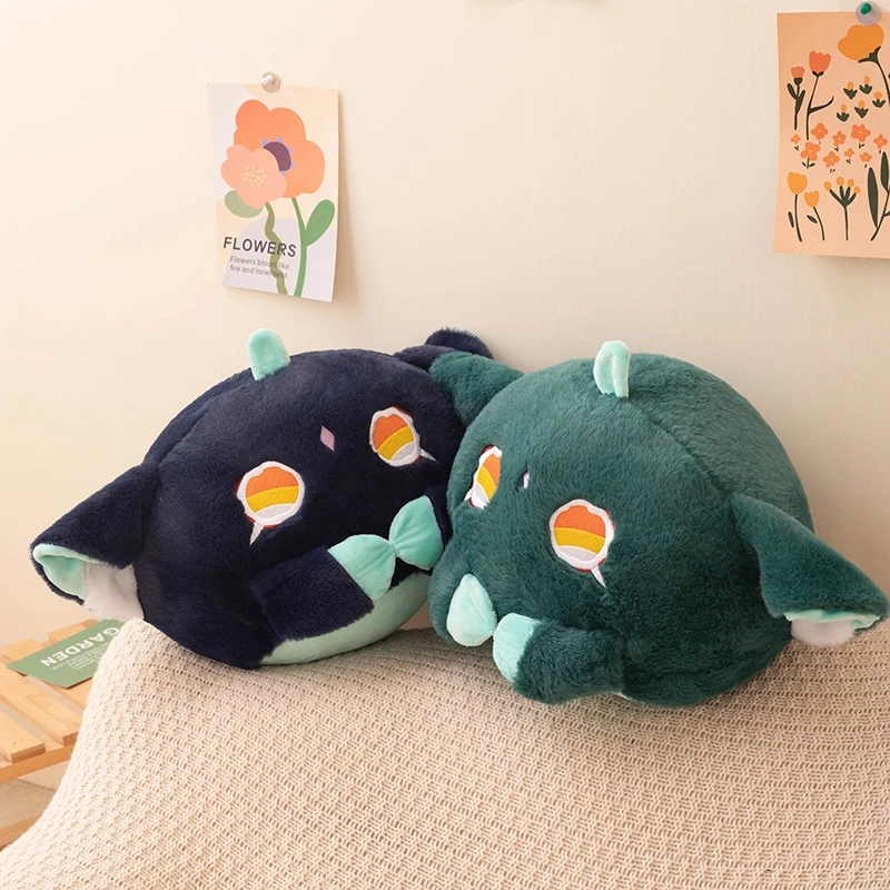 かわいい原神インパクト猫ぬいぐるみ枕ペンダントソフトぬいぐるみおもちゃかわいいぬいぐるみ人形クッション寝室の装飾吊り下げ人形ギフト