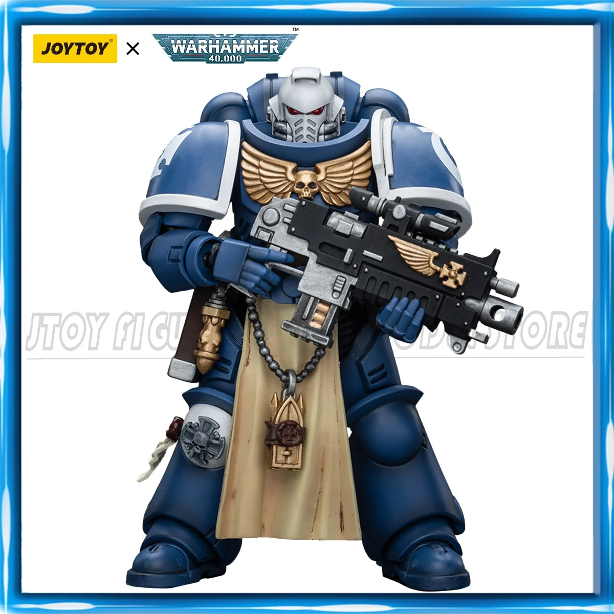 

[Pre Sale] JOYTOY Warhammer 40K 1/18 Action Figure Ultramarines Sternguard Veteran with Bolt Rifle Anime figures Toys Collection