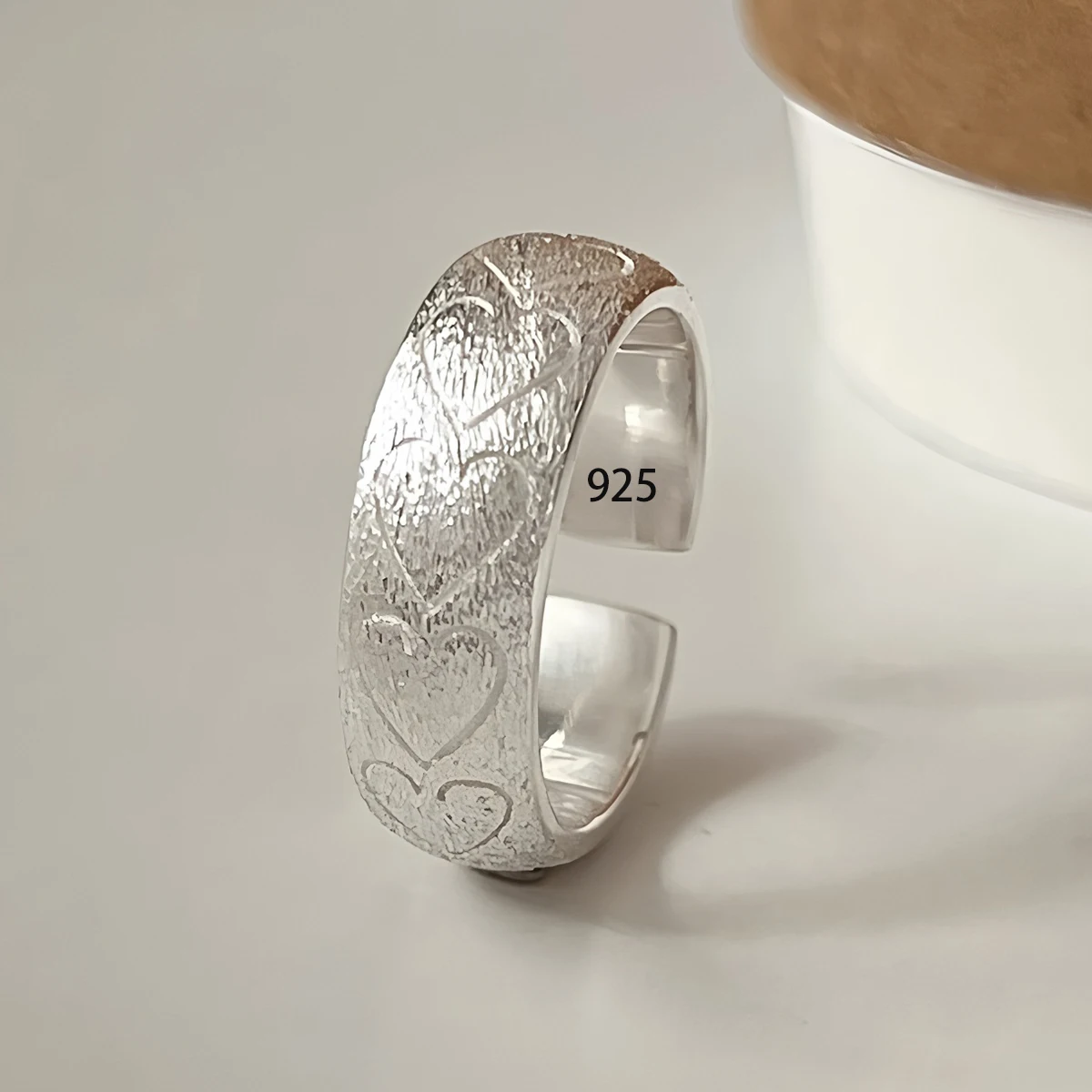 PANJBJ Echt 925 Sterling Silber Retro Runde Ring Für 2 Rigns Frauen Kette Vintage Edlen Schmuck Minimalistischen Zubehör Geschenk