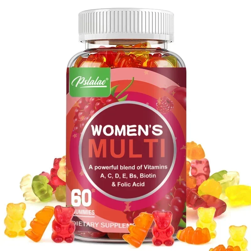 

Women's Multivitamin Gummies - Contains Vitamins A, C, D, E, B, Biotin and Folic Acid