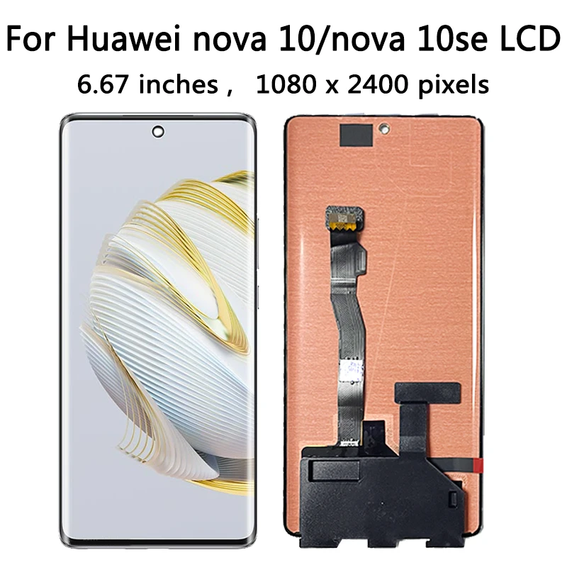 6.67'' AMOLED Ekran LCD do Huawei Nova 10 SE + Panel Dotykowy Digitizer z Ramką do Nova 10 Nova10 NCO-AL00 — zdjęcie produktu 3