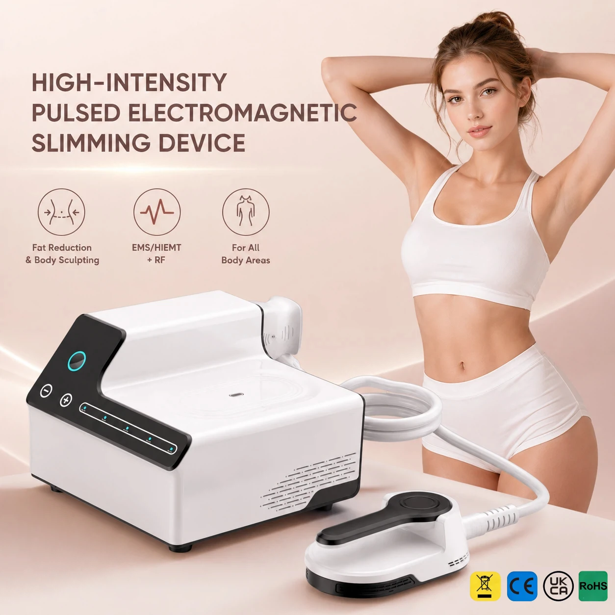 EMS Magnetic Slimming Device Body Sculpting Machine Muscle Training Fat Loss Massage Equipment for Abdomen Waist Arms Legs