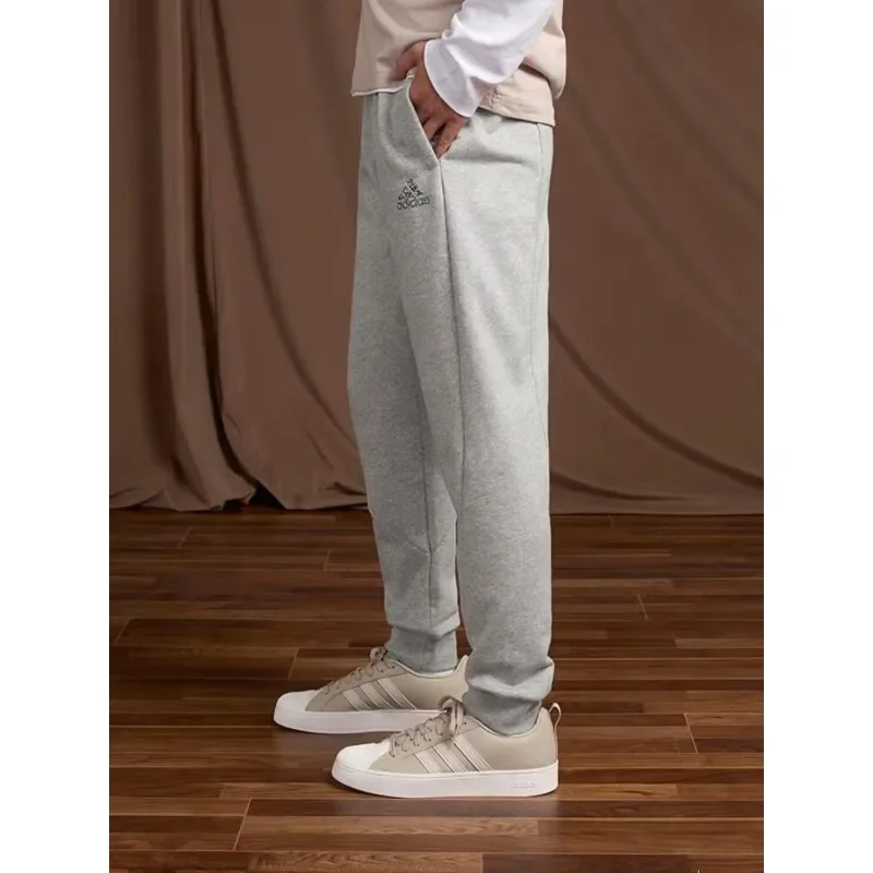 Adidas Unisex Autumn Winter Dri Fit for Men Women, Mid Rise Waist Tapered Slant Pockets Daily Running Trousers HP1949