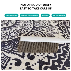 Handgewebe Baumwollwäsche Teppich, Retro Bohemian, runde Überschrift, geometrischer Teppich, Wohnzimmer, Wohnkultur, Boho Mandala, Rugh Bureau 10 Hauptverkäufe Mandala Teppich - №5