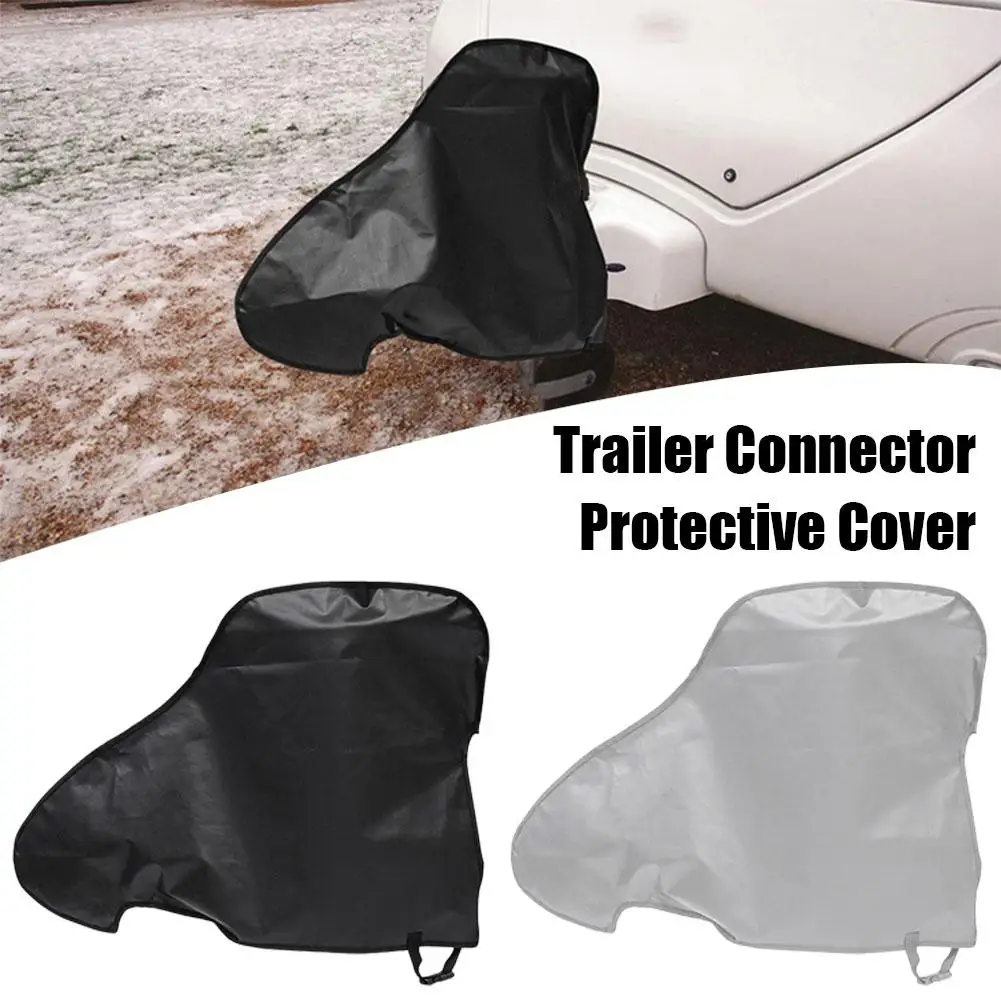 PVC RV Trailer Coupler Protective Cover Triangle Frame Cover Trailer And Cover Lock Cover Protection Ball Rain Dust P3W2