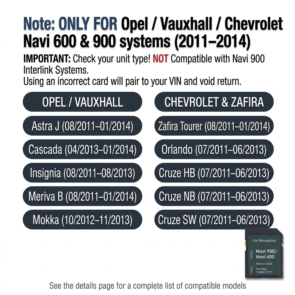 Europe GPS Navigation SD Card for Opel Vauxhall Chevrolet Navi 600 900 Astra Insignia Mokka Zafira Cascada Orlando Cruze