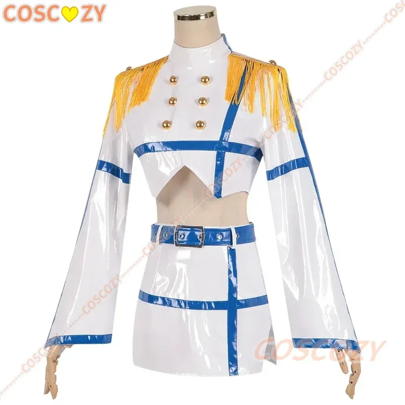 2025 22 애니메이션 2.5차원 유혹 노아 노노아 노키엘 코스프레 의상 가발 날개 파란색 짧은 머리 유니폼 헤드웨어 스타킹