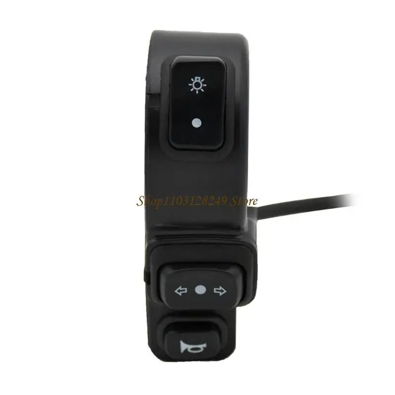 N5KD Headlight Horn Turn ON/Off Control Switches 3-in-1 Light Horn Turn Switch Button Set for Scooter Electric Bike