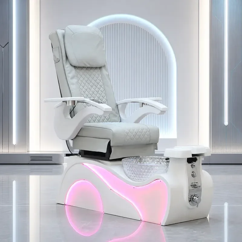 Electric Pedicure Chair with Foot Bath and Massage Function for Nail Art and Beauty Use Comfortable Sofa Bed Design