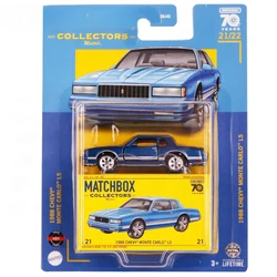 Mattel-Matchbox Collectors Car, 70 Years Diecast, oral y, Monte Carlo, Ls Vehicle Model, Toys for Collection, Fun Gift, Original, 1988