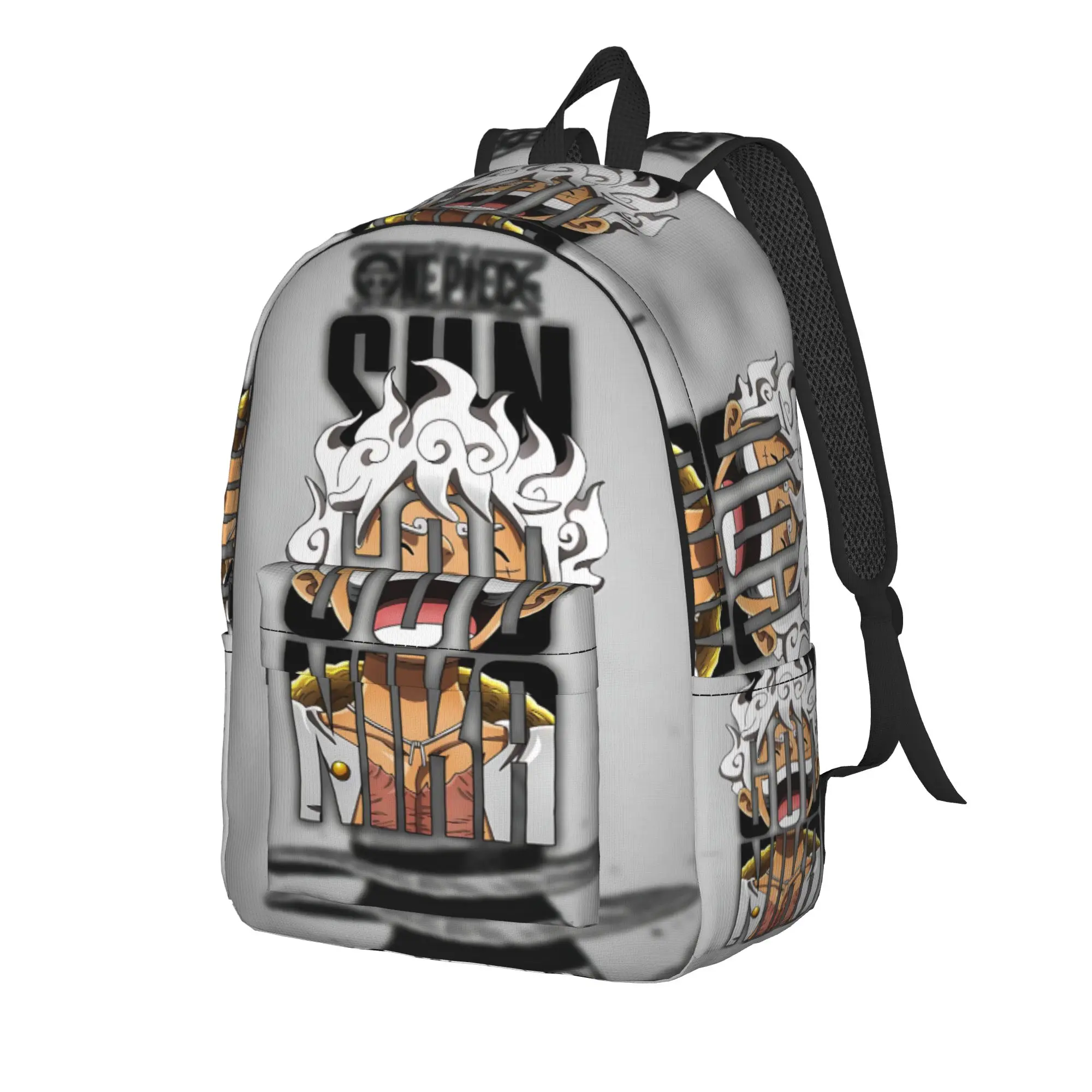 Fashion One Piece Anime Luffy Backpack  Mochilas Light Camping Retro Washable Rucksack
