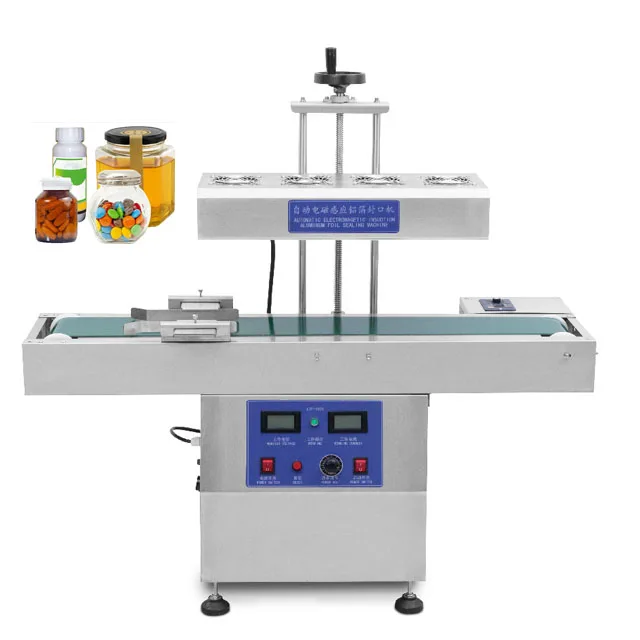 Automatic Tabletop Plastic Container Sealing Machine,Aluminum Foil Auto Lid Induction Sealer With Belt With Factory Price