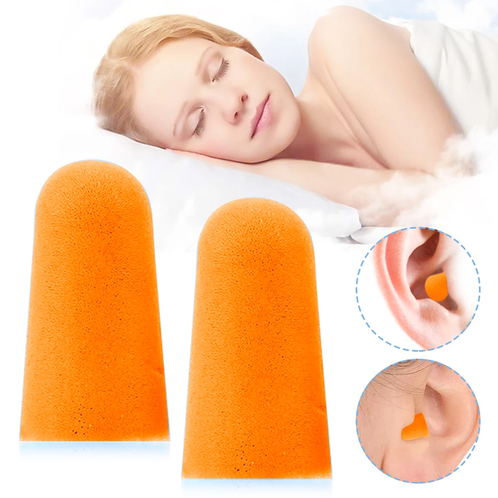 

1 Pair Soft Ear Plug Noise Reduction Sound Insulation Earplug with Storage Box Flexible Earplugs for Sleeping