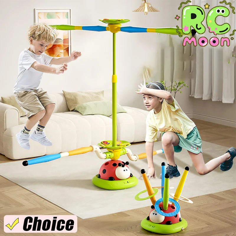 Musical Jump Toss Educational Toy Sports Entertainment Ladybug 3 In 1 Multifunctional Sturdy Skipping Rope Outdoor Somatosensory