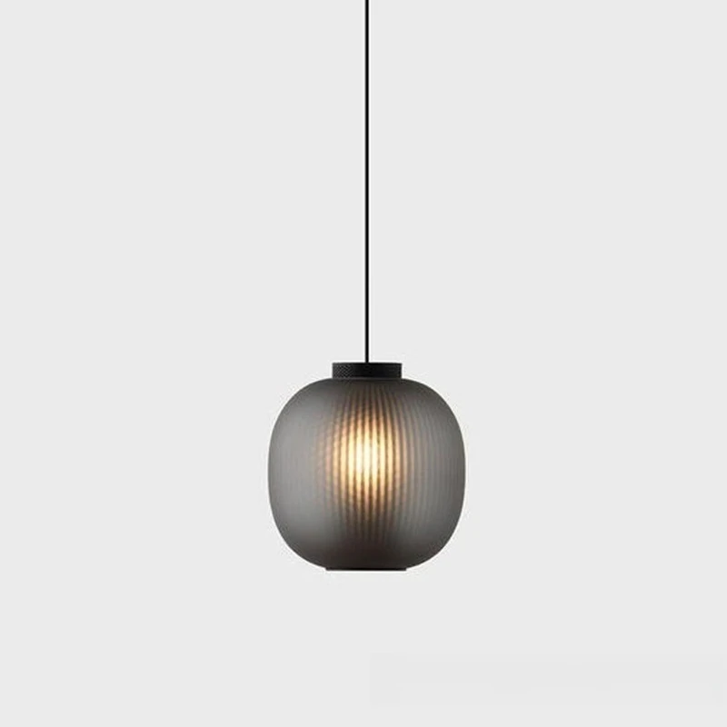 Modern Minimalist Glass Pendant Lamp Personalized Restaurant Bar Counter Bedroom Creamy Style Creative Lantern Lighting Fixtures