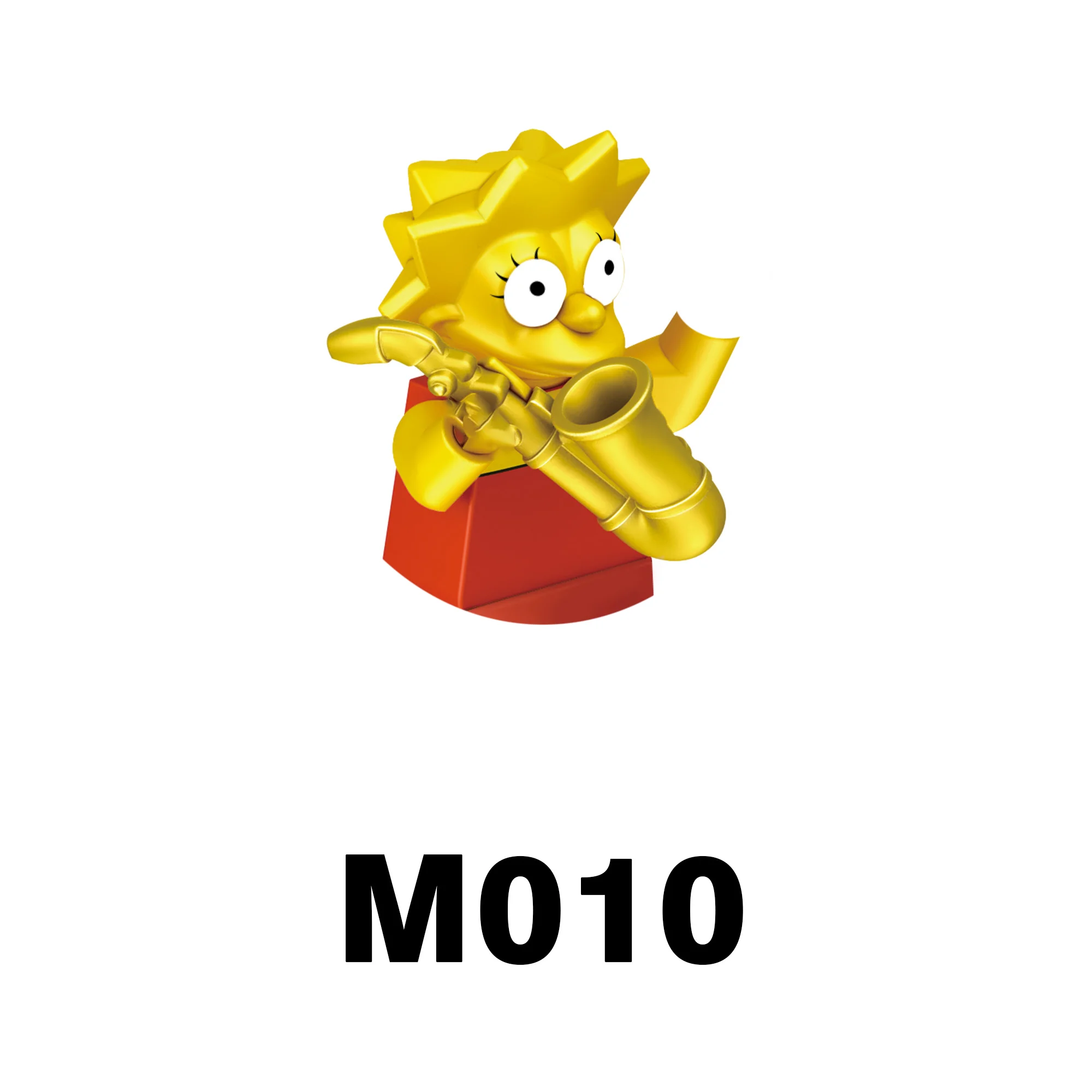 Película de Disney Maggie Simpson juguete de bloques de construcción Simpsons mini juguetes de ladrillos para niños regalos de fiesta de vacaciones