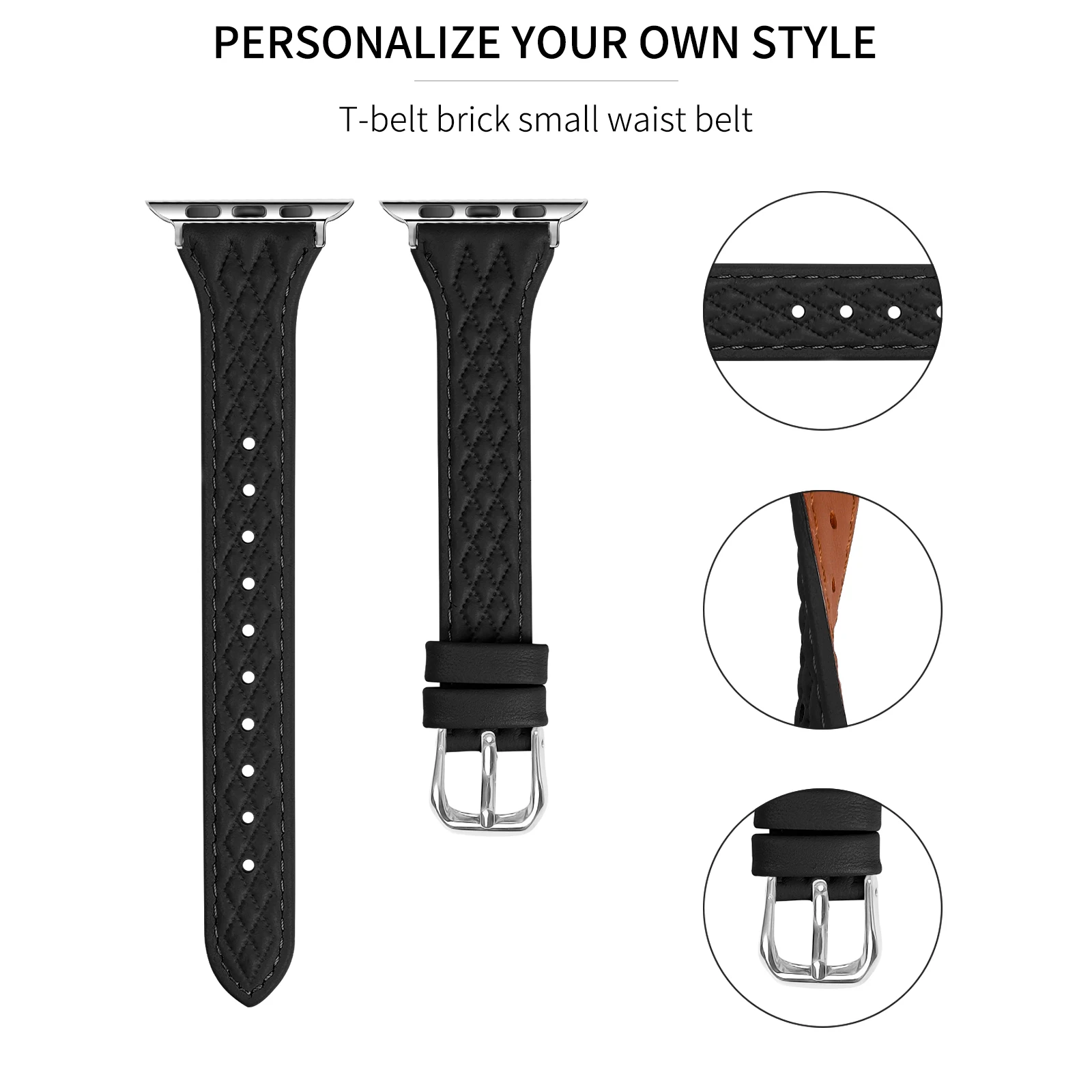 strap For Apple watch Ultra 2 Leather band 46mm 44mm 45mm 49mm 40mm 42mm 38mm 41mm sport bracelet iWatch series10 9 8 7  5 6 se