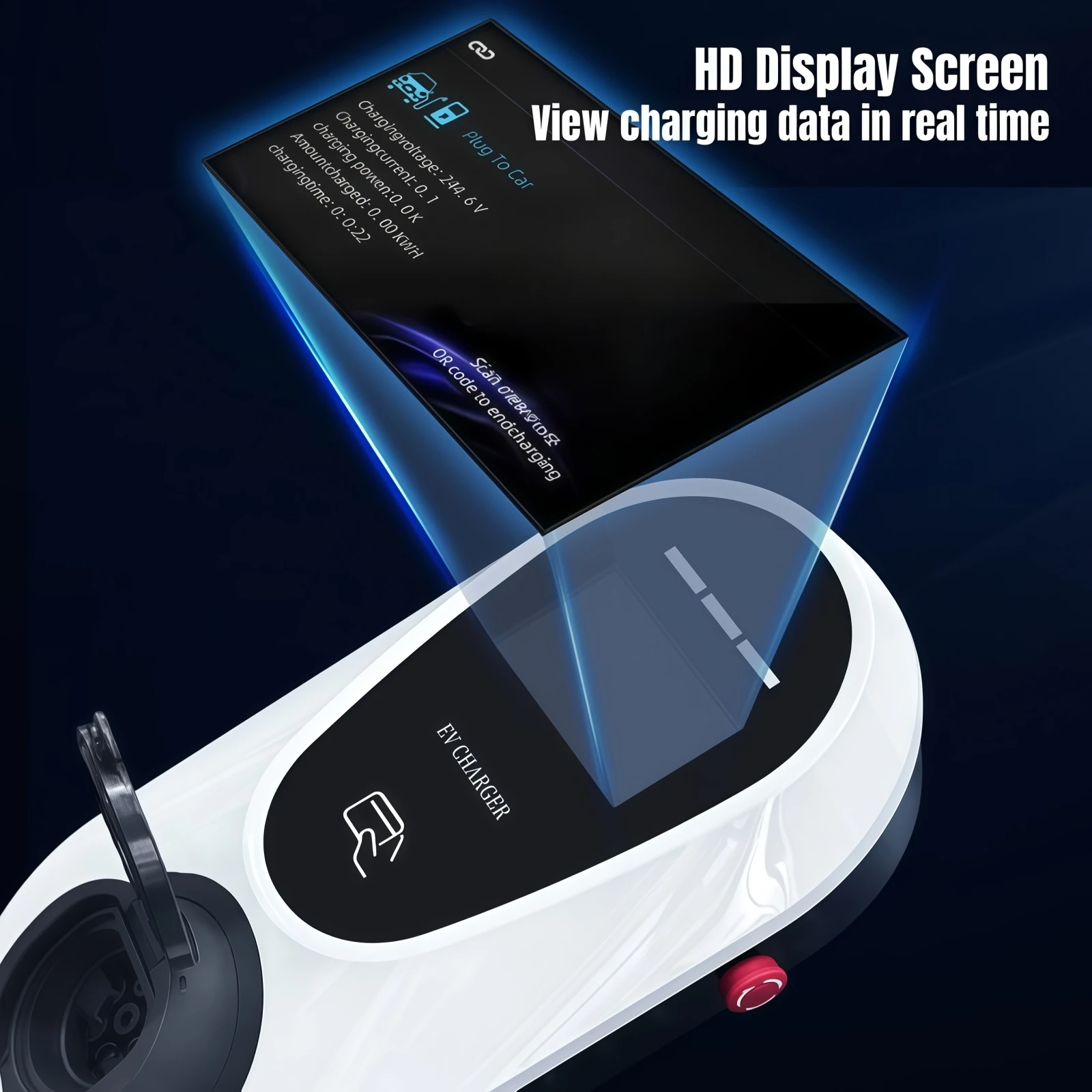 Wallbox Type 2 EV Charger 22KW / 11KW / 7KW 32A Electric Car Charging Station Type2 IEC62196-2 Socket Version with Card & APP