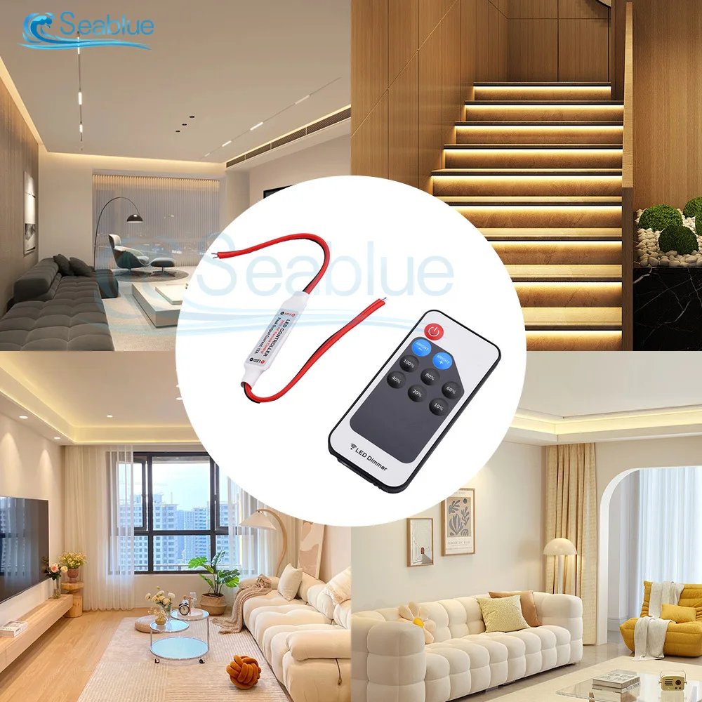 DC5V 12V 24V RF Wireless LED 3/9/11Key Telecomando Controller LED Dimming Controller per Luce LED Barra Regolazione Luminosità