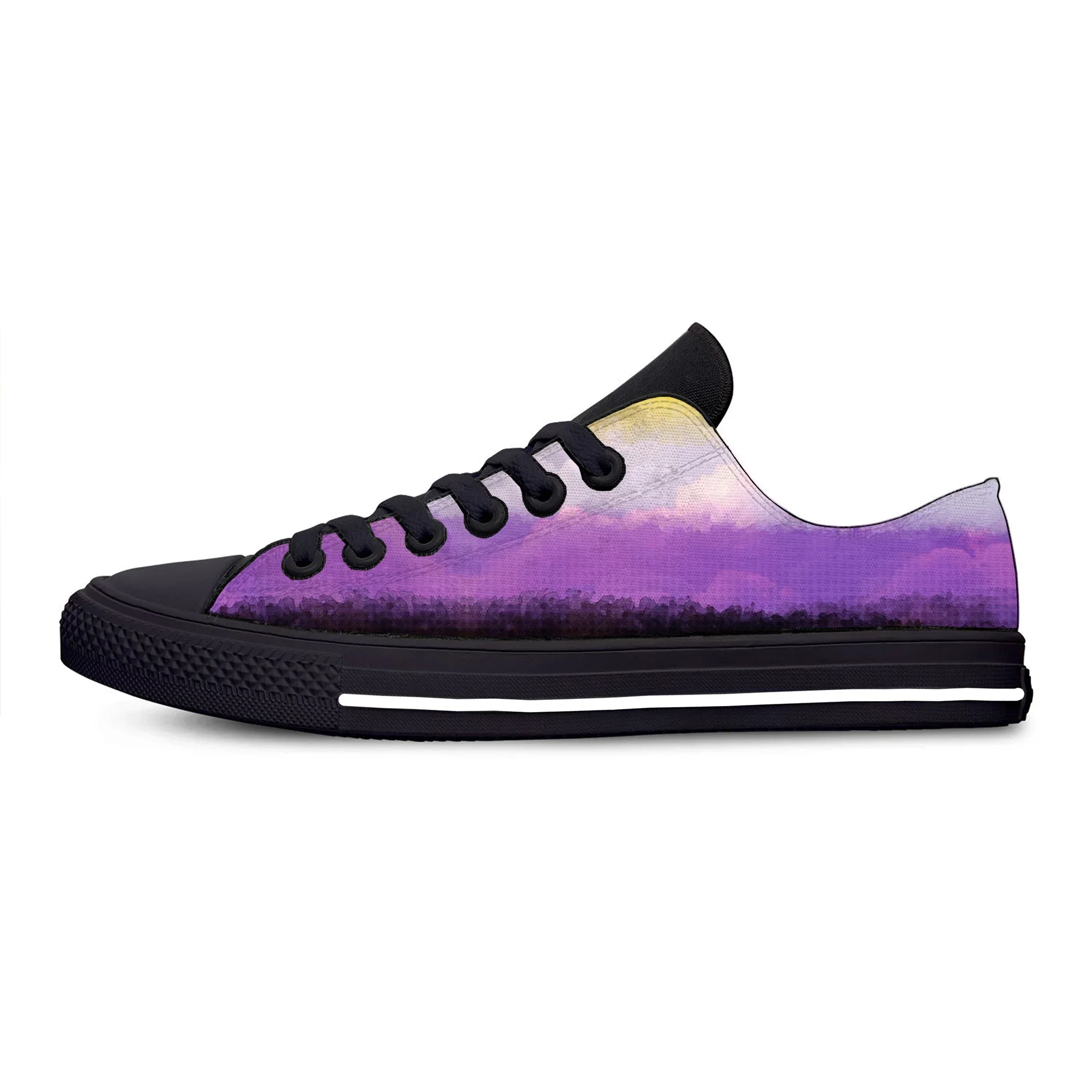 

Hot Non Binary Pride Flag Fashion Novelty Funny Board Shoes Cool Casual Shoes Low Top Lightweight Breathable Men Women Sneakers