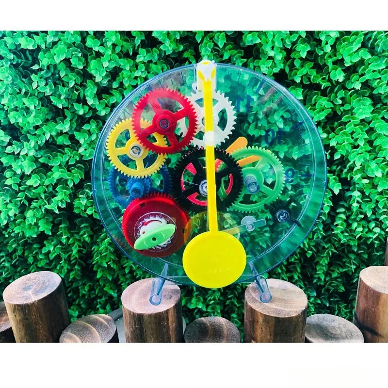 DIY Assembled Clockwork Clock Model Puzzle DIY Toy Clock Mechanical Gear Teaching Clock DIY Electronic Kit view 5