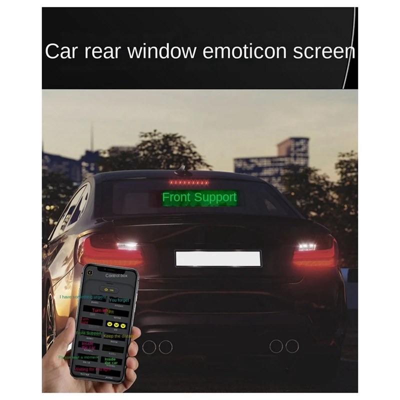 Panel matrycowy FULL-LED Programowalny elastyczny ekran Wyświetlacz IP65 Animacja Wiadomość Przewijany znak Kontrola aplikacji Samochody Sklep Bar