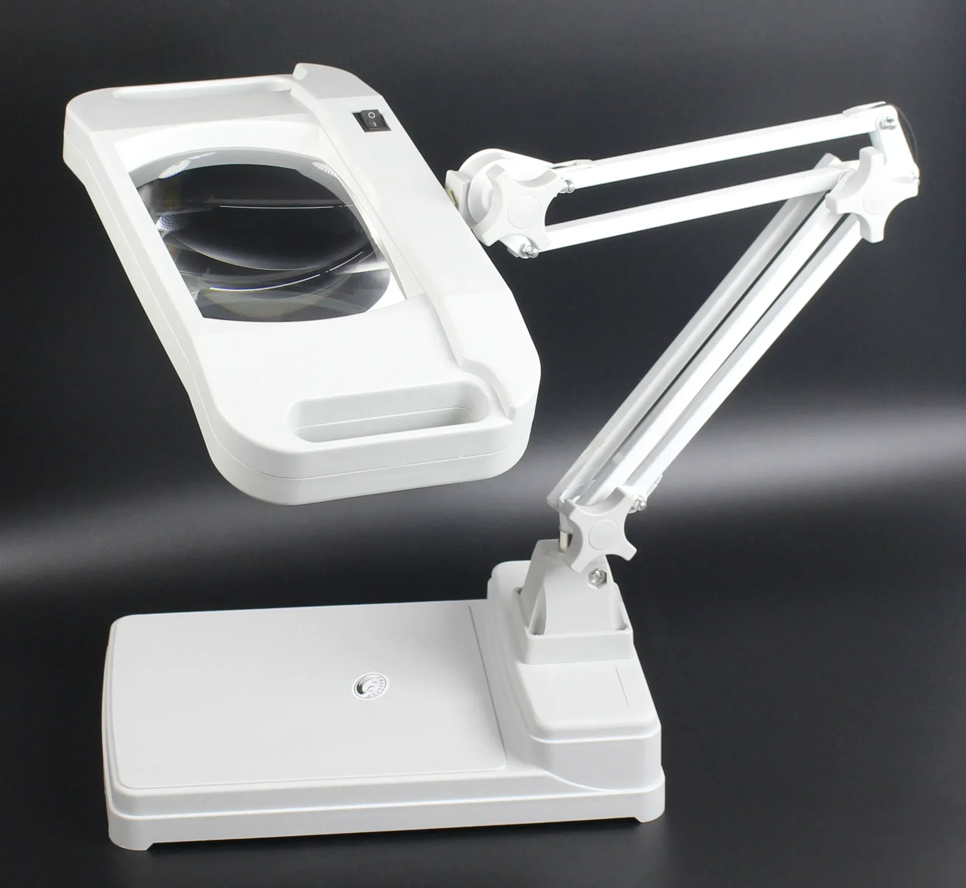 85 265V Desktop Folding Lighted Repairing Magnifier Table Stand Magnifying Glass Lamp With 36 LED Lights Large Lens Loupe 5x 10x