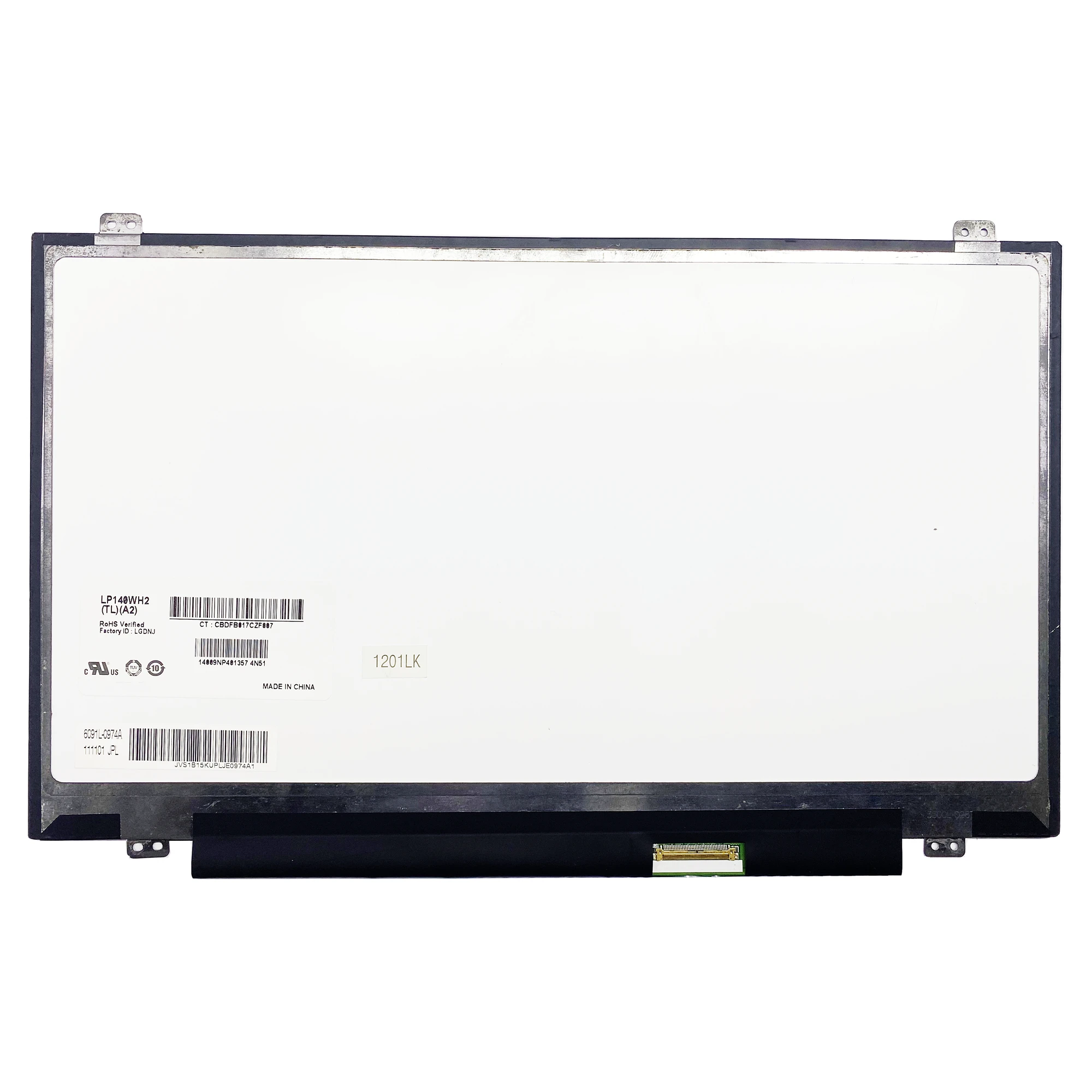 

LP140WH2-TLA2 HB140WX1-300 HB140WX1-400 500 600 B140XTN02.3 B140XW03 V.0 Laptop LCD Screen 1366*768 LVDS 40 Pins