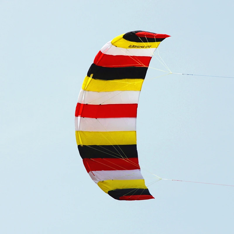 free shipping dual Line Stunt flying power Kite rainbow large soft kites for adults kitesurfing factory outdoor toys kite reel