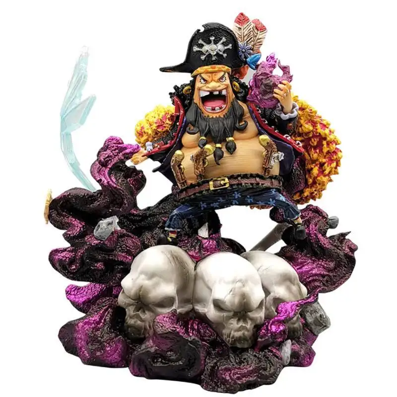 One Piece Anime Figurine Model GK rufy Action Figure Blackbeard Figures Kaidou Statue Collection Toy Marco Doll Teach Figma
