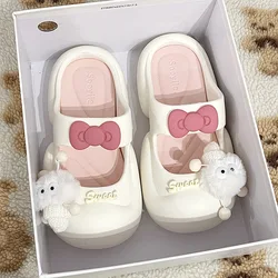 Cute Fairy  Slippers for Women's Summer Outer-Wear Thick-Soled Clogs Shoes Sandals For The Beach