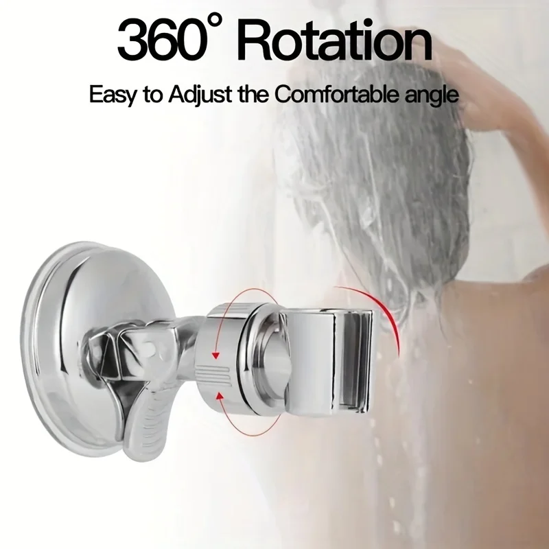 Adjustable Shower Rack Suction Cup Type Lotus Canopy Bracket Handheld Shower Head Bathroom Nozzle Fixed Base