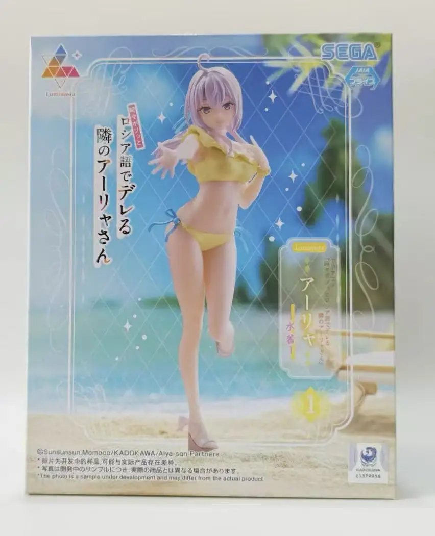 Original SEGA Luminasta Alya Sometimes Hides Her Feelings in Russian Alisa Swimsuit Anime Handmade Model Collection Toys