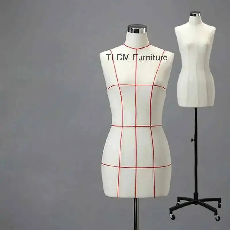 

Linen Tailor Mannequins Simple for Shop Three-dimensional Removable Mannequins with Pins Modern Creative Mannequins for Clothing
