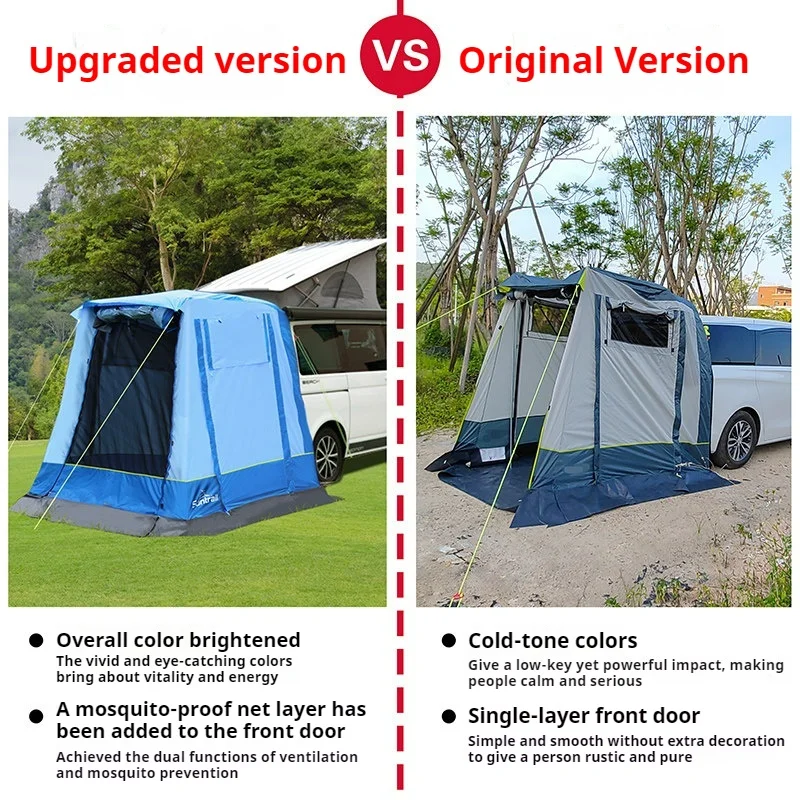 Extended Rear Curtain Side Curtains Are Suitable for Self-driving Camping RVs SUVs Business Cars MPVs Sunroofs and Sunshades
